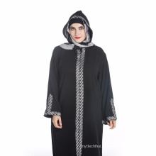 Premium quality polyester maxi size women kimono muslim dubai abaya dress